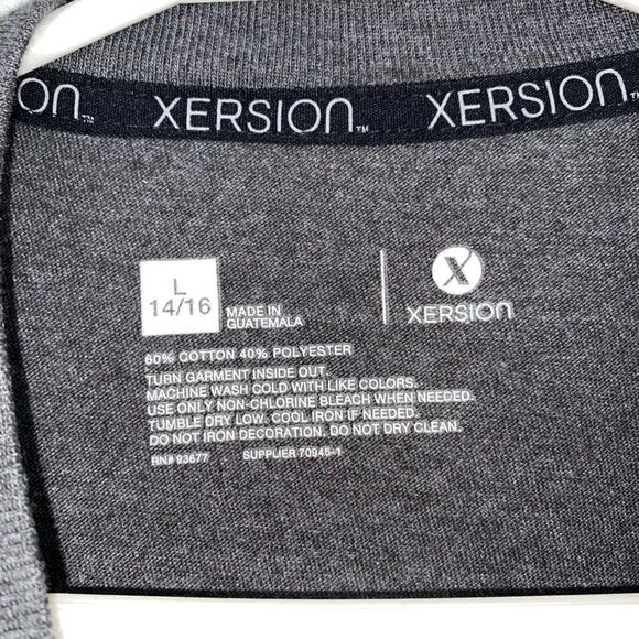Xersion graphic print short sleeve Crewneck basketball t-shirt L 14/16 - Picture 4 of 5